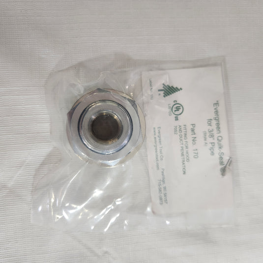 Quik Seal - 3/8" Pipe Threaded Adaptor. Style A - 1-1/8" Hole packaging view