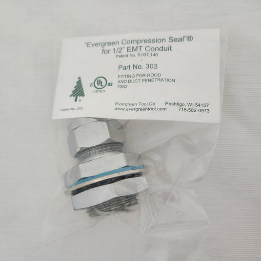 Compression Seal - 1/2" Emt Conduit Pass Through packaging view